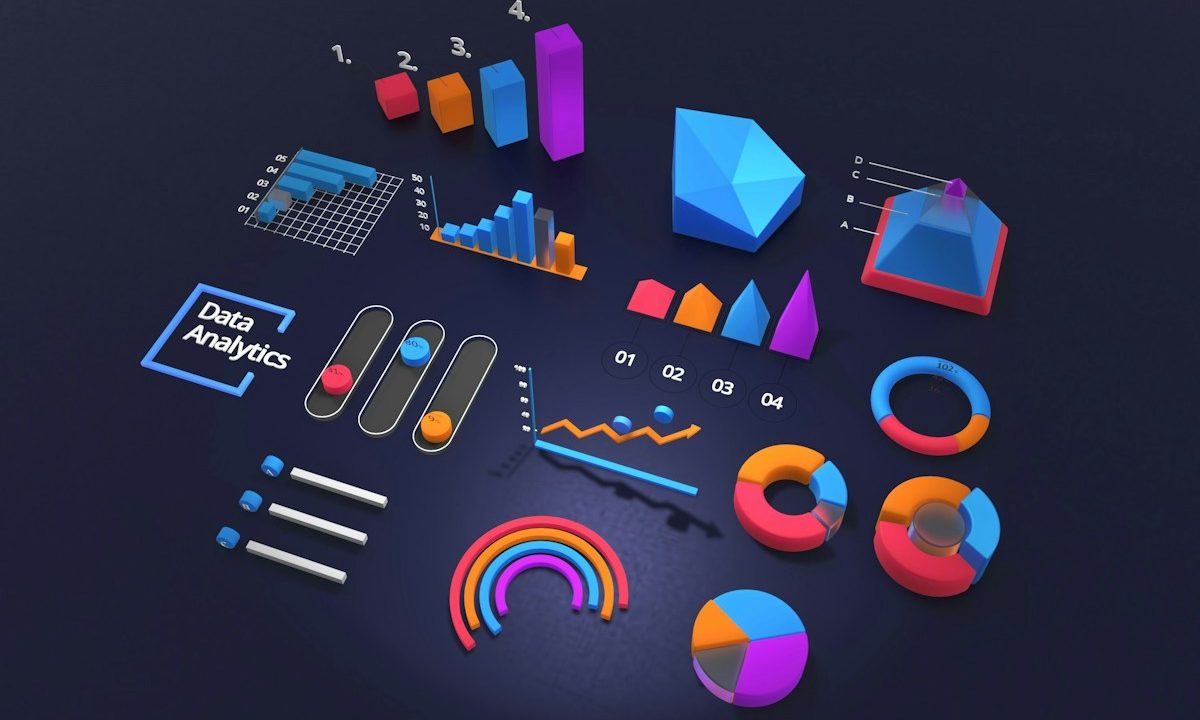 Ilustrasi dashboard data untuk analisis statistik industri gambling